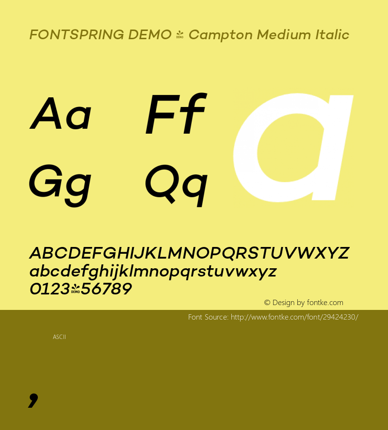 FSP DEMO - Campton Medium Italic Version 1.000;PS 001.000;hotconv 1.0.88;makeotf.lib2.5.64775 Font Sample