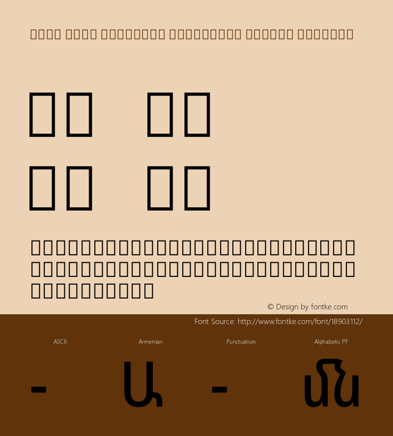 Noto Sans Armenian Condensed Medium Regular Version 1.902 Font Sample