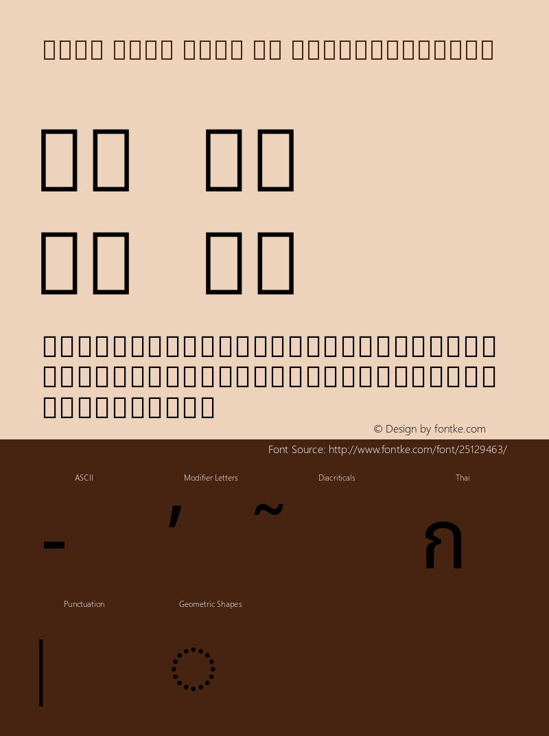 Noto Sans Thai UI SemiCondensed Version 2.000 Font Sample