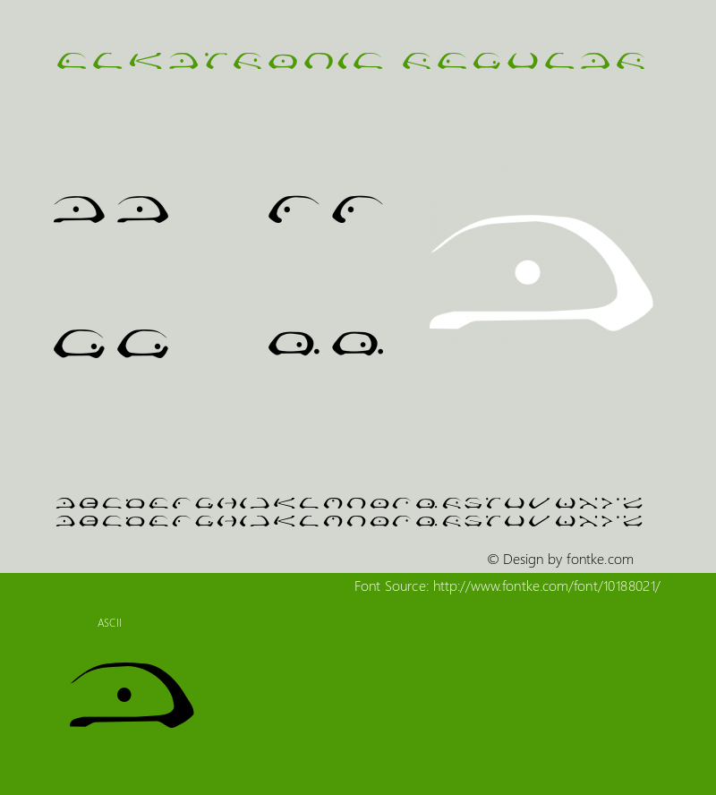 ELKATRONIC Regular 001.000 Font Sample