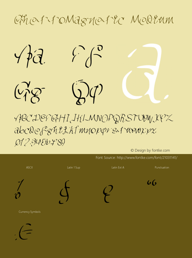 GhettoMagnetic Version 001.000 Font Sample