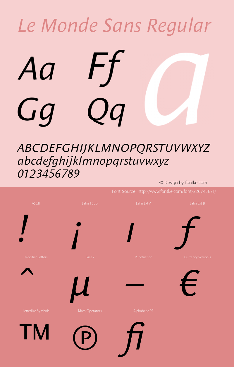 Le Monde Sans Italic 001.000图片样张