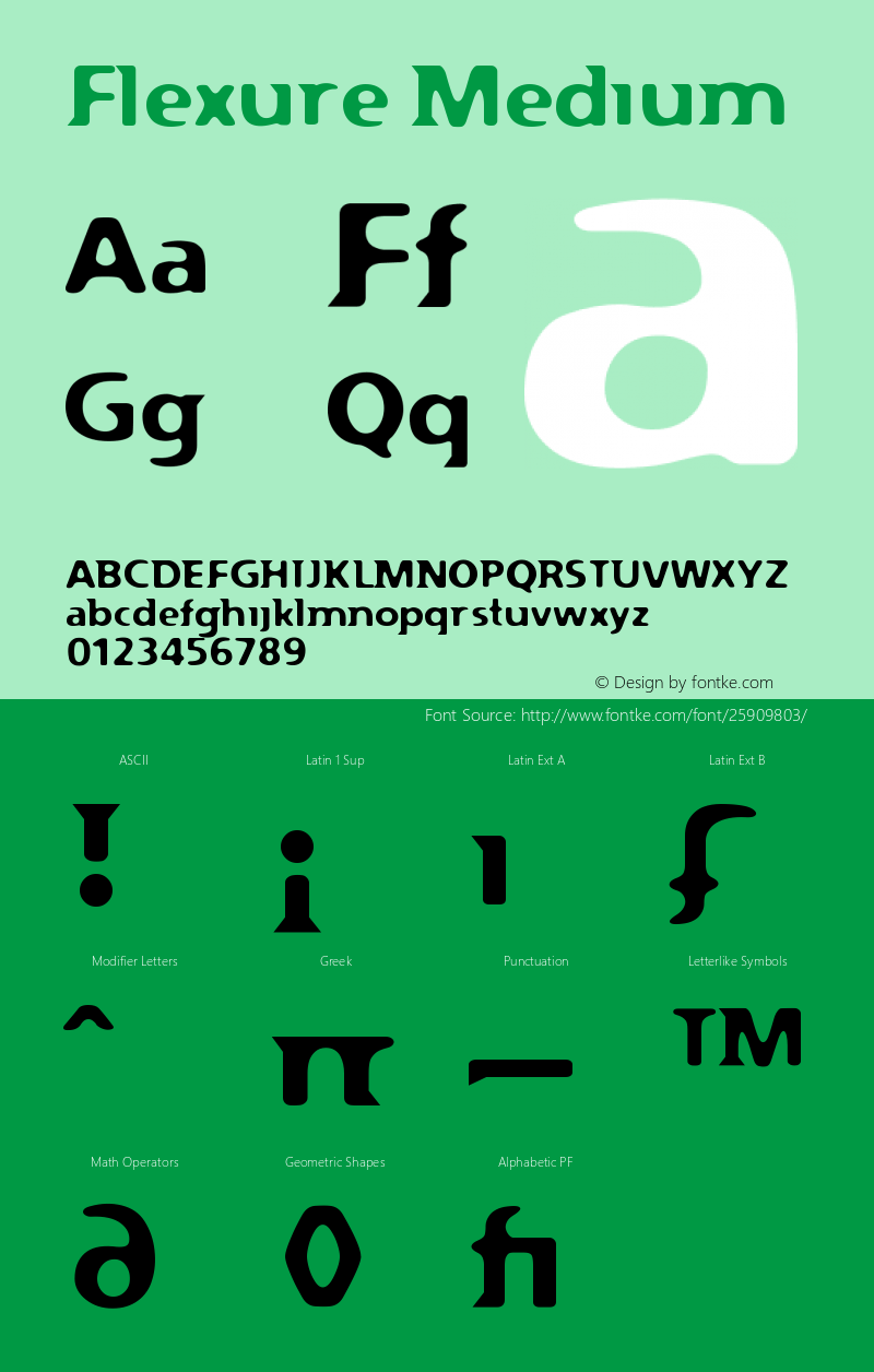 Flexure Version 001.000 Font Sample