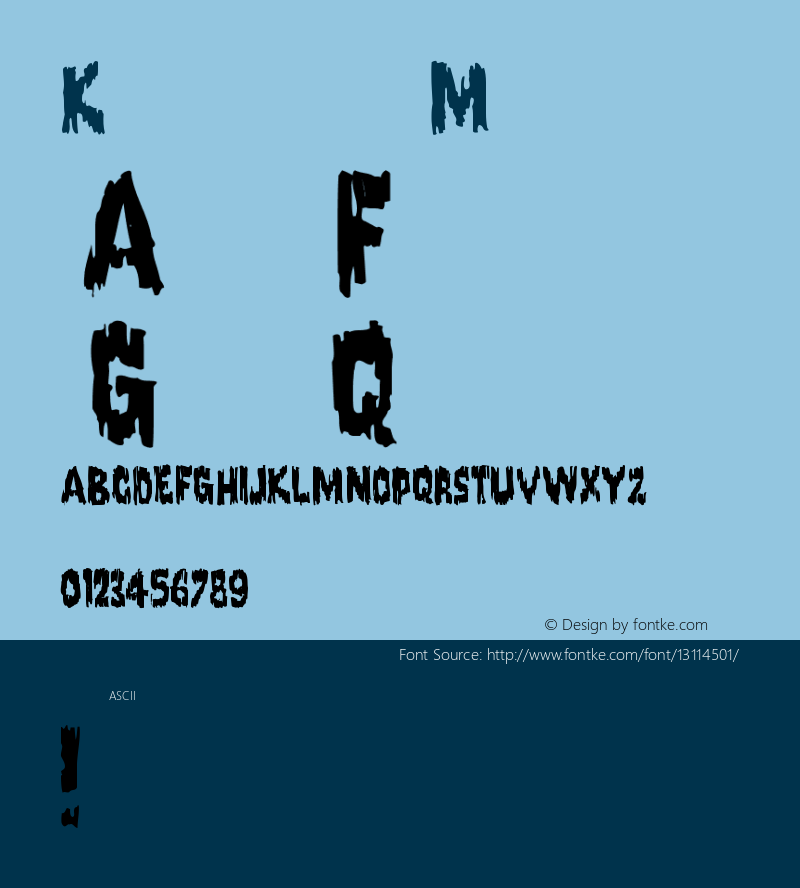 Karloff Medium Version 001.000 Font Sample