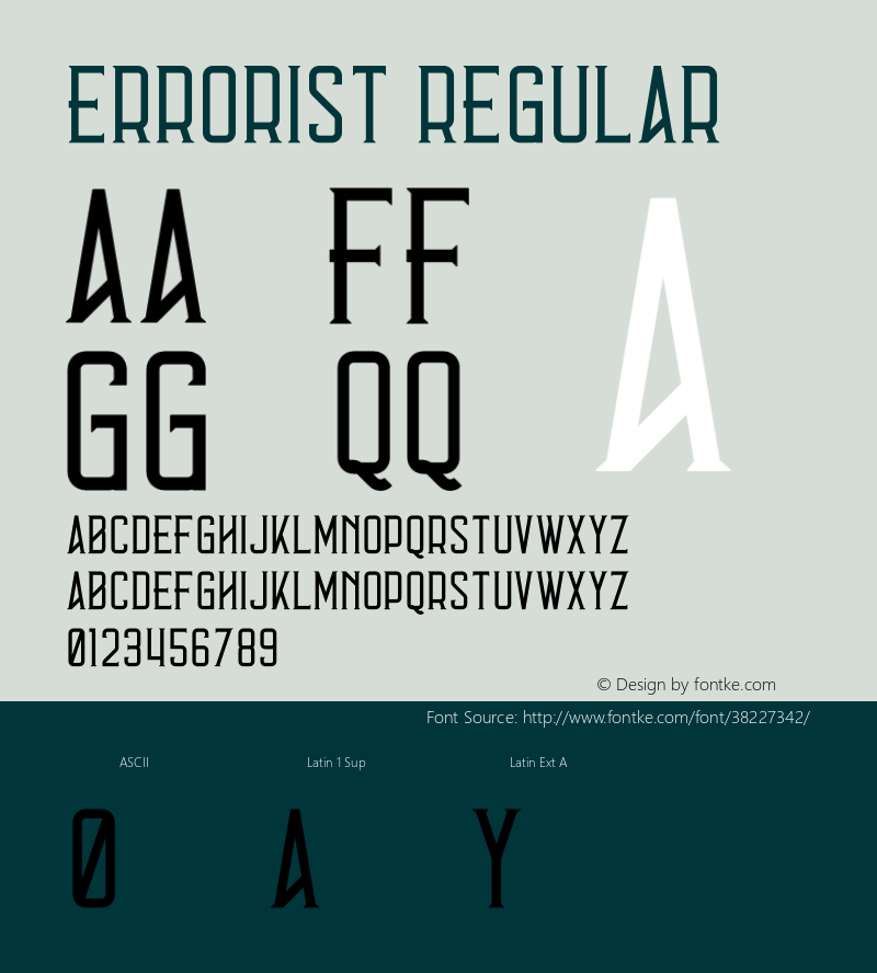 Errorist Version 1.002;Fontself Maker 3.3.0 Font Sample
