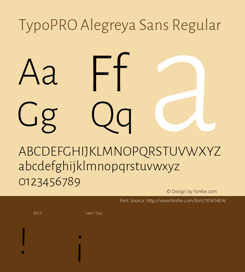 TypoPRO Alegreya Sans Regular Version 1.000;PS 001.000;hotconv 1.0.70;makeotf.lib2.5.58329 DEVELOPMENT Font Sample