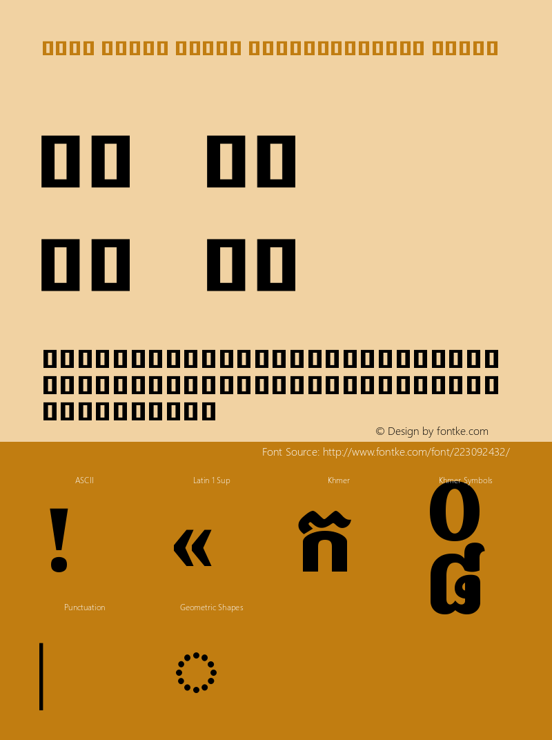 Noto Serif Khmer SemiCondensed Black Version 2.001图片样张