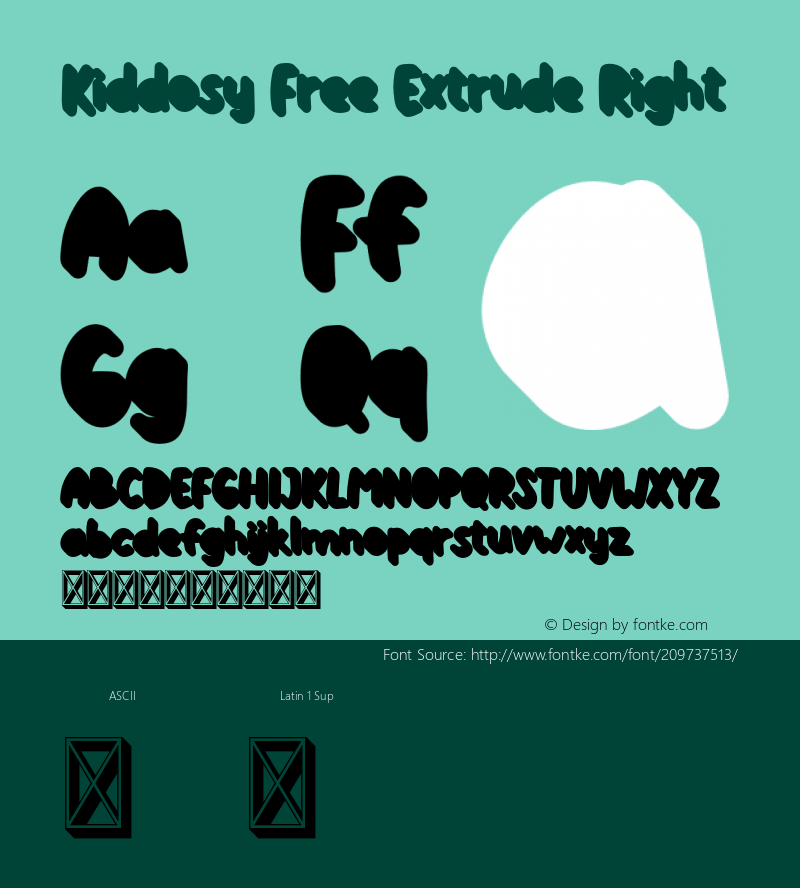 KiddosyFree-ExtrudeRight Version 1.000图片样张