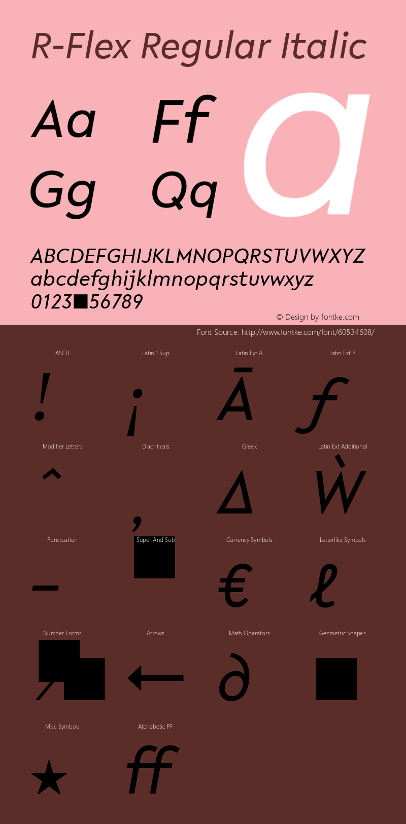 R-Flex Regular Italic Version 1.003;March 30, 2020;FontCreator 12.0.0.2563 64-bit Font Sample