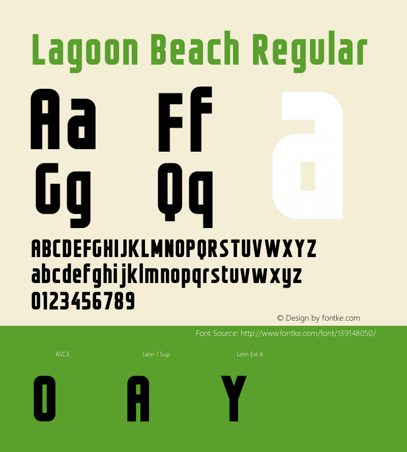 Lagoon Beach Version 1.001;Fontself Maker 3.5.4 Font Sample