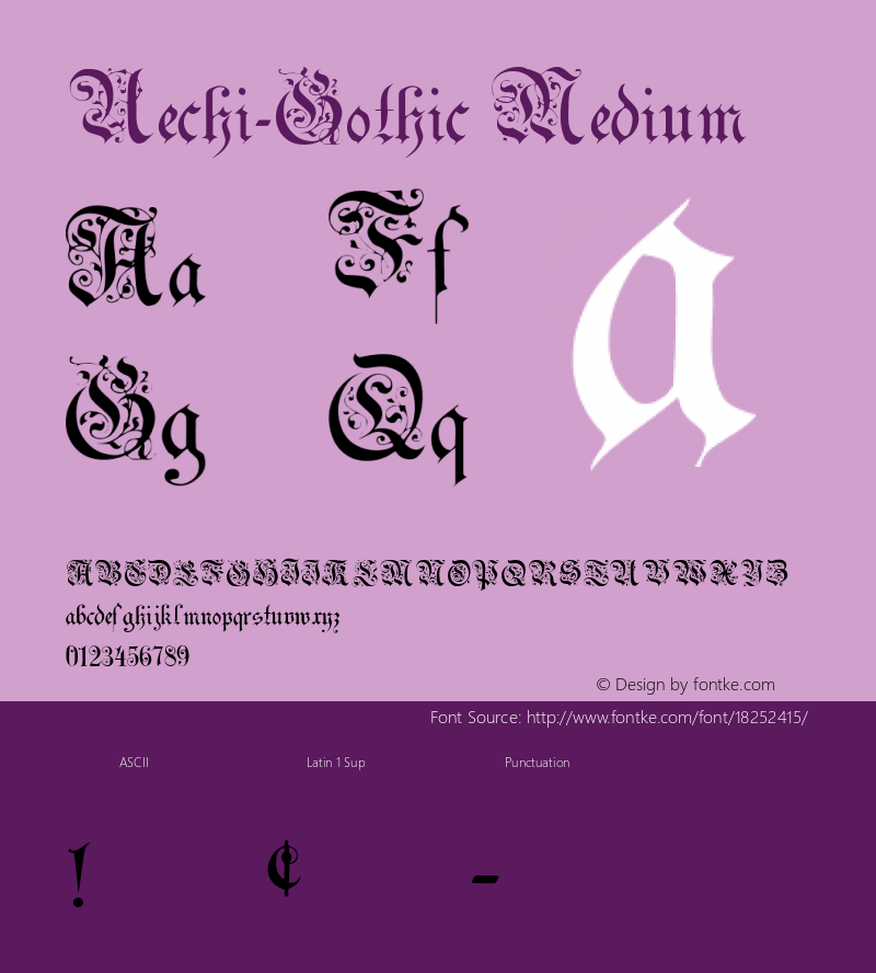 Uechi-Gothic Medium 001.000 Font Sample