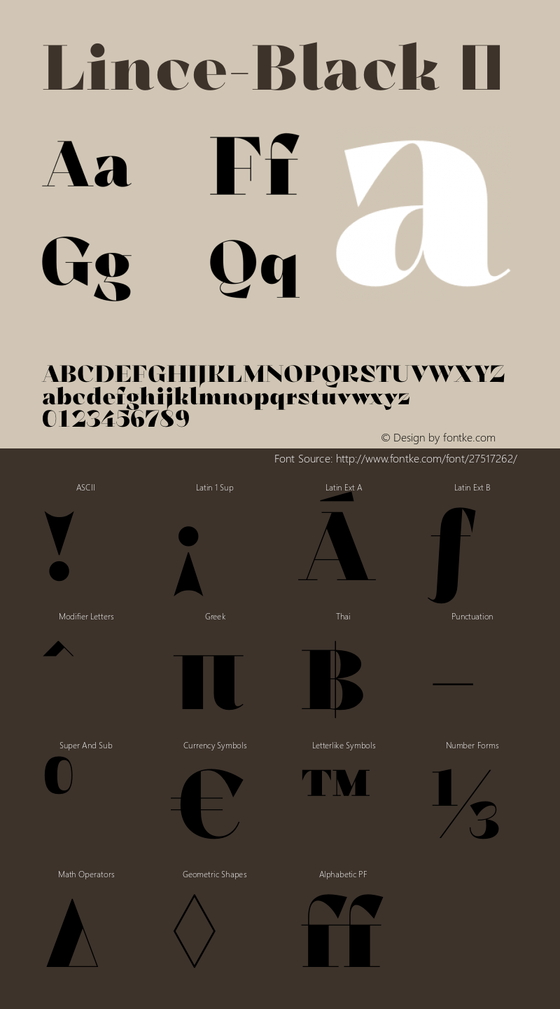 ☞Lince-Black Version 1.000;com.myfonts.easy.typomancer.lince.black.wfkit2.version.4orj Font Sample