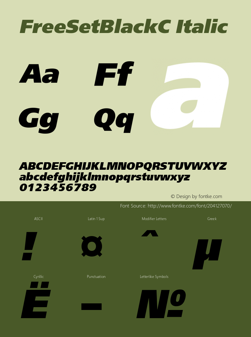 PT FreeSetBlack Bold Cyrillic Version 001.000图片样张