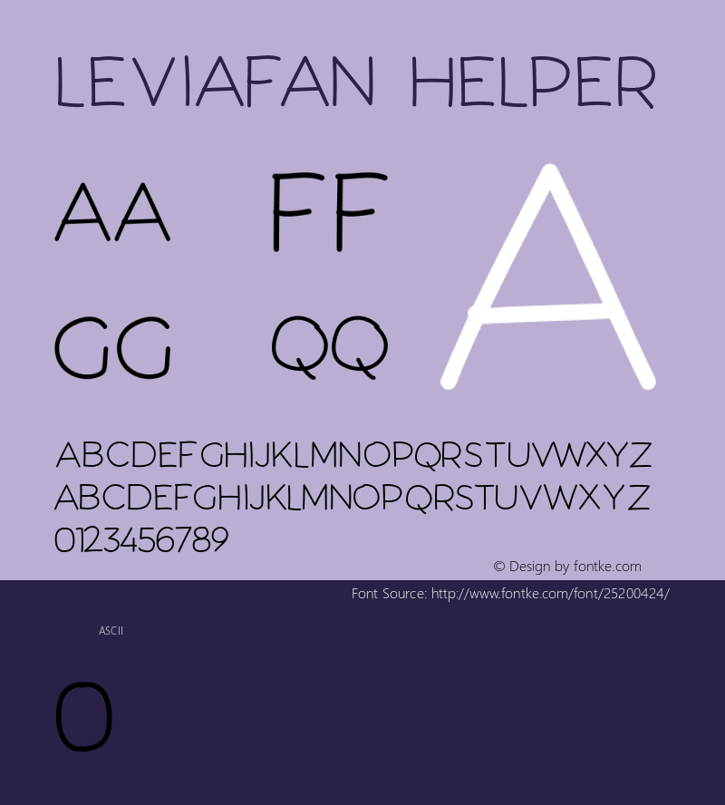 Leviafan-Helper Version 1.000;PS 001.000;hotconv 1.0.88;makeotf.lib2.5.64775 Font Sample