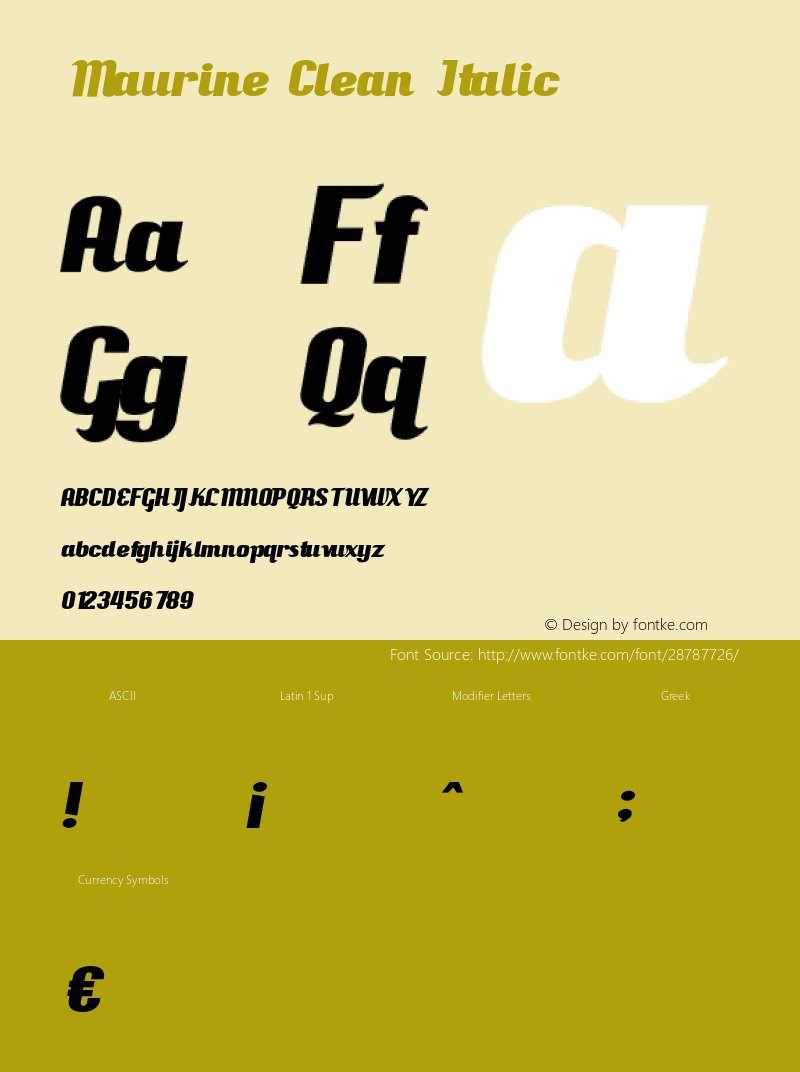 MaurineCleanItalic Version 1.00;February 13, 2019;FontCreator 11.5.0.2430 64-bit;YWFTv17 Font Sample