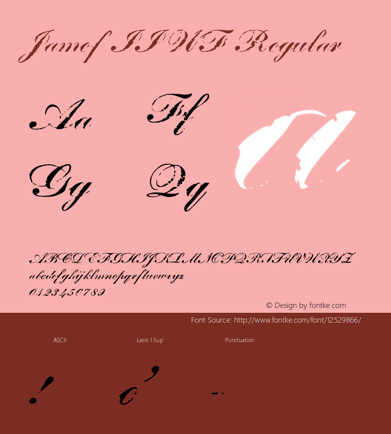 James II WF Regular OTF 1.000;PS 001.001;Core 1.0.29 Font Sample