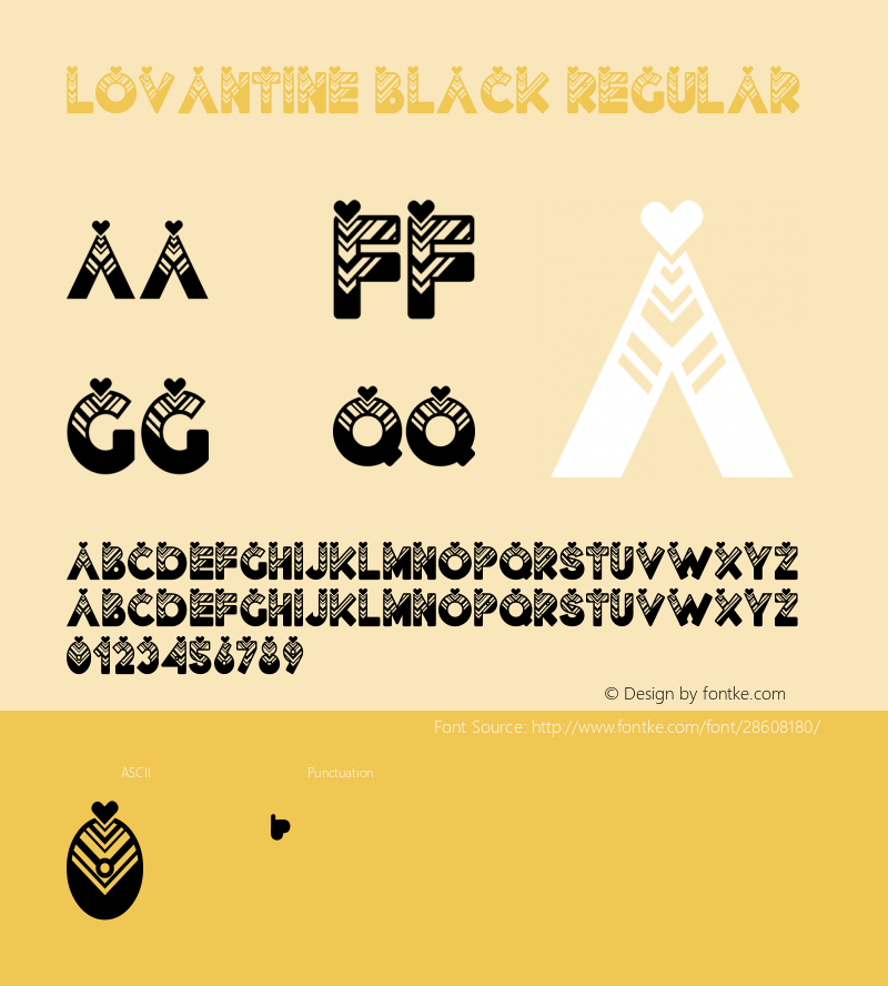 Lovantine Black Version 1.00;February 20, 2019;FontCreator 11.5.0.2427 64-bit Font Sample