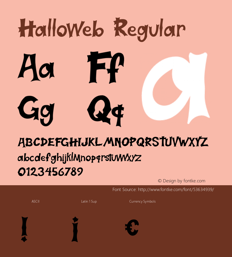 Halloweb Version 1.002;Fontself Maker 3.2.2 Font Sample