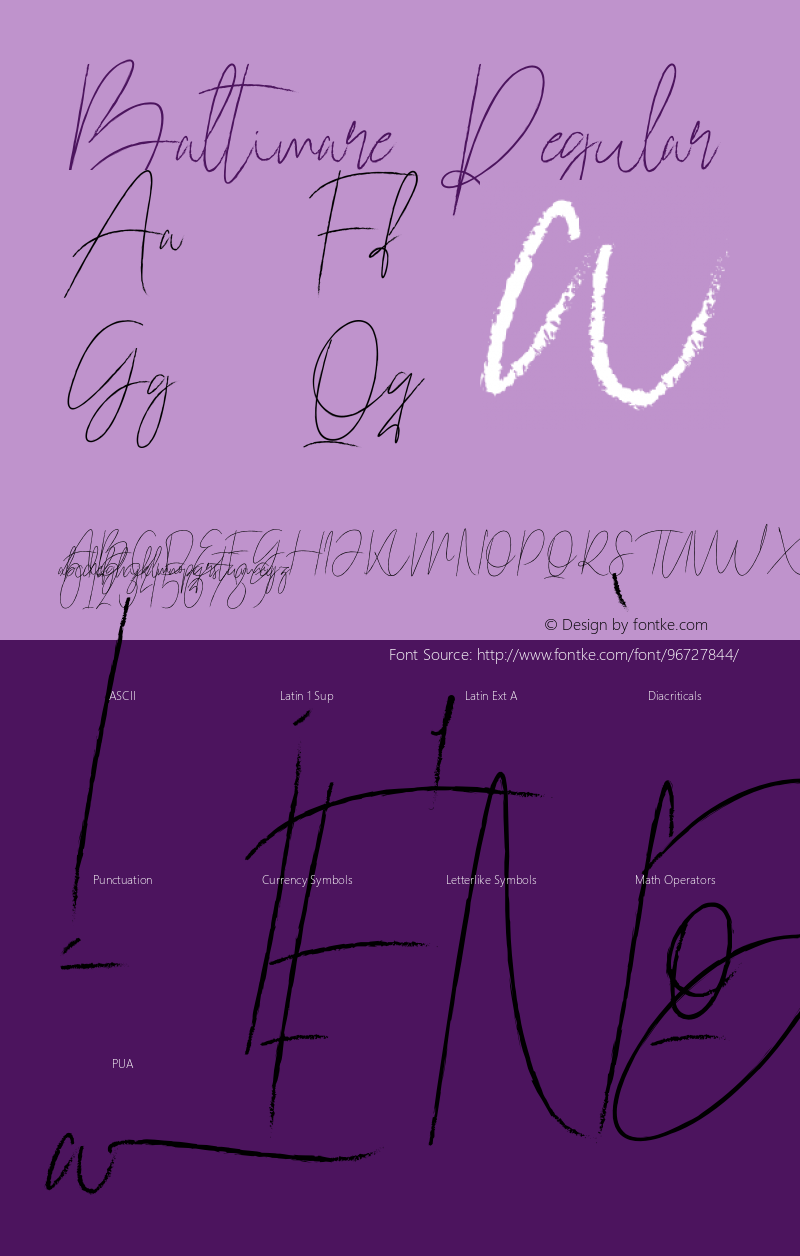 Baltimare Version 1.00;January 8, 2021;FontCreator 12.0.0.2525 64-bit Font Sample