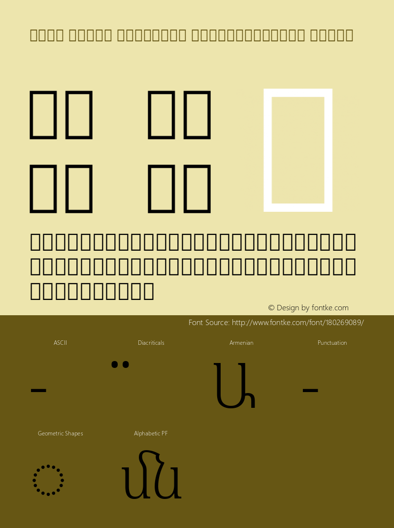 Noto Serif Armenian SemiCondensed Light Version 2.005; ttfautohint (v1.8.4) -l 8 -r 50 -G 200 -x 14 -D armn -f none -a qsq -X 