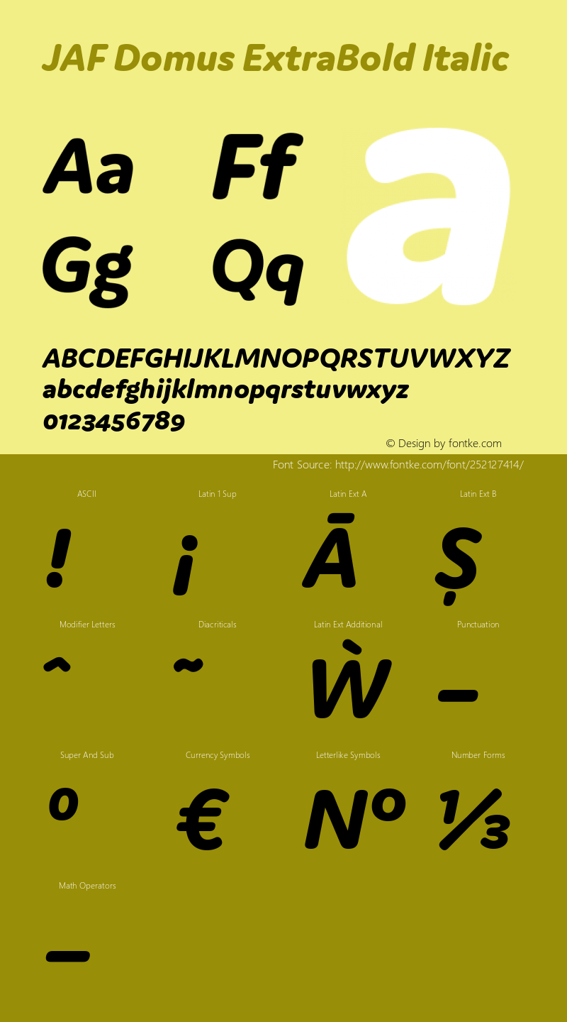 JAF Domus ExtraBold Italic Version 6890.900 (2024-02-19)图片样张