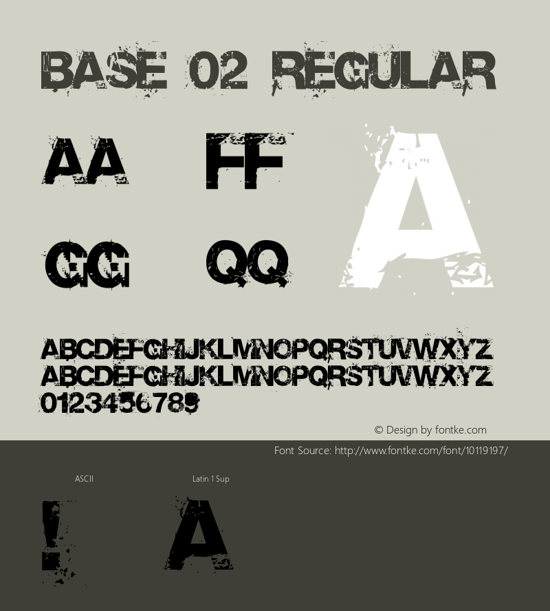 Base 02 Regular 2.0 Font Sample