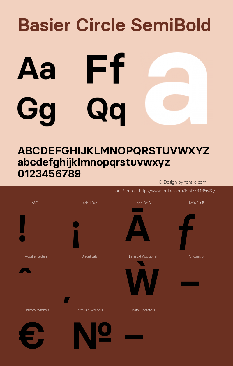 Basier Circle SemiBold Version 1.000 | wf-rip DC20180210 Font Sample