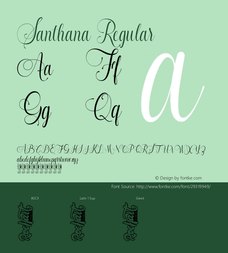 Santhana Version 1.00;March 21, 2019;FontCreator 11.5.0.2430 64-bit Font Sample