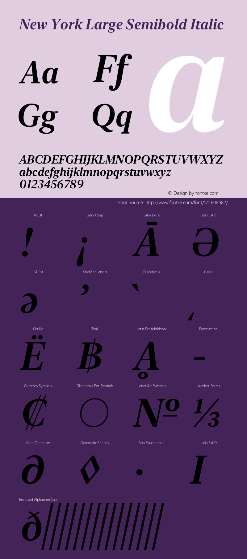 New York Large Semibold Italic Version 16.0d2e2图片样张