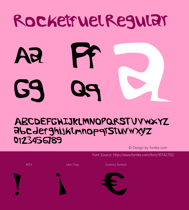 Rocketfuel Regular Version 0.27 Font Sample