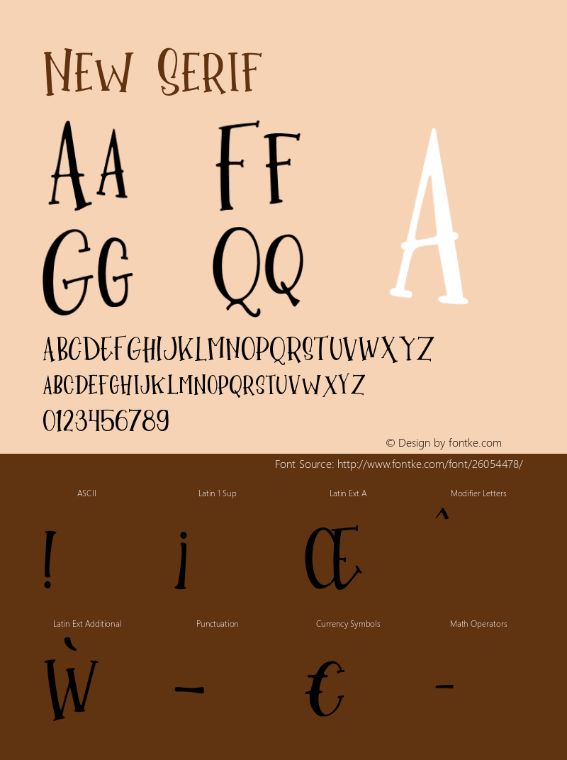 New-Serif Version 1.000;PS 001.000;hotconv 1.0.88;makeotf.lib2.5.64775 Font Sample