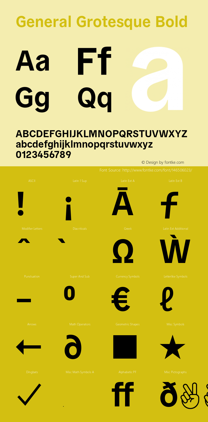 GeneralGrotesque-Bold Version 1.000 | wf-rip DC20190530 Font Sample