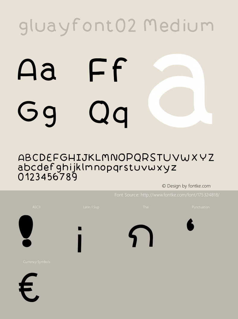 gluayfont02 Version 001.000图片样张