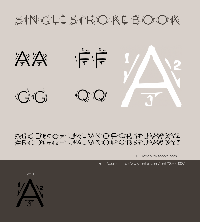 Single Stroke Book Version 1.865234 Font Sample