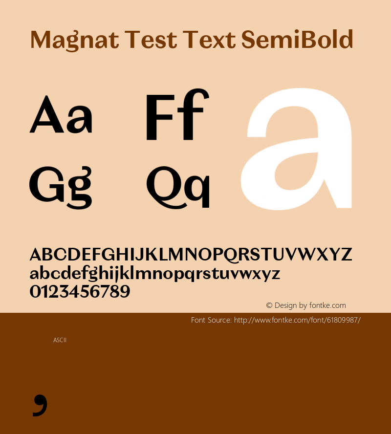 Magnat Test Text SemiBold Version 1.000;PS 001.000;hotconv 1.0.88;makeotf.lib2.5.64775 Font Sample