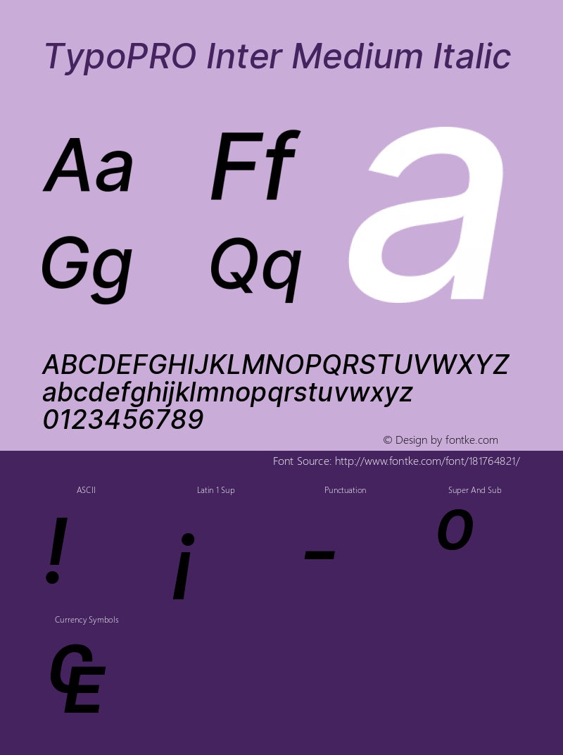 TypoPRO Inter Medium Italic Version 3.019;git-0a5106e0b图片样张