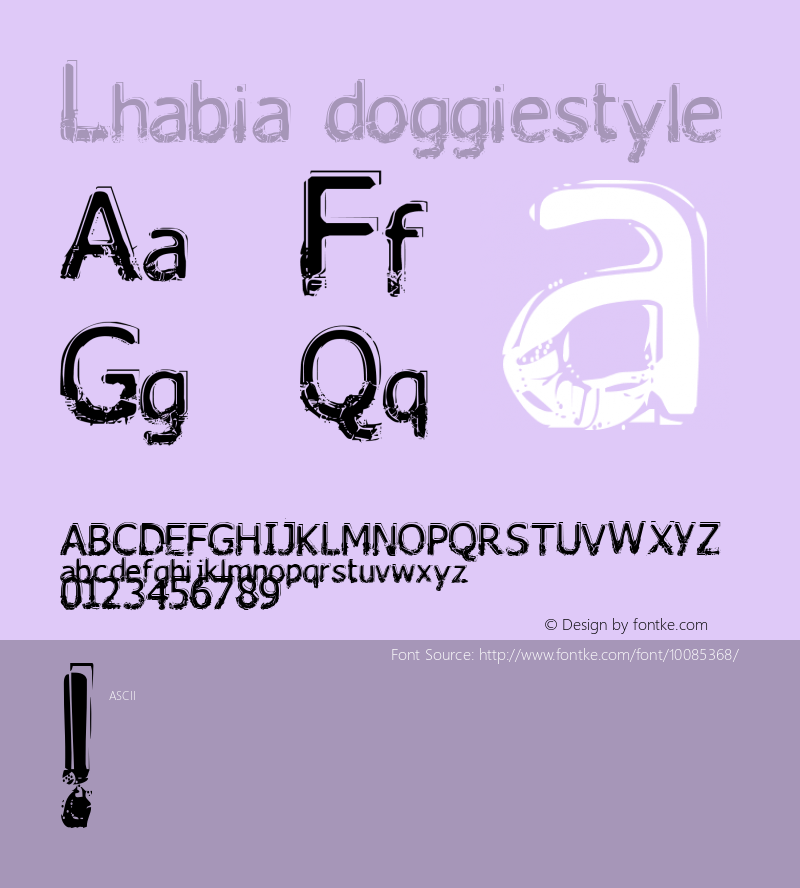 Lhabia doggiestyle Shut up woman, just drive! v.1.2 Font Sample