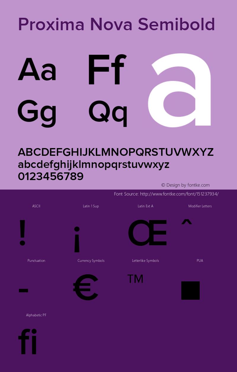 Proxima Nova Lt Bold Version 1.000;PS 001.000;hotconv 1.0.38 Font Sample