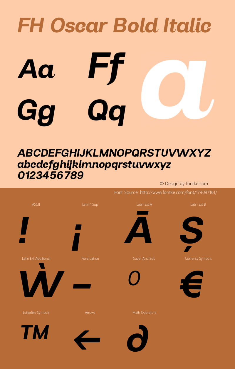 FH Oscar Bold Italic Version 2.000 | wf-rip DC20201030图片样张