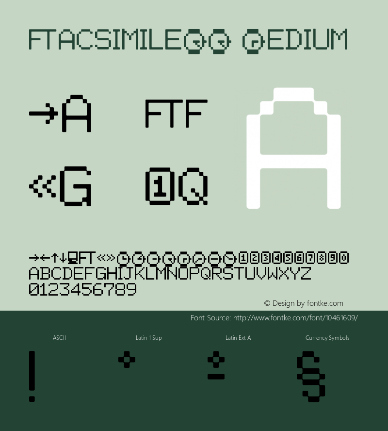 FacsimileLL Medium Version 001.000 Font Sample