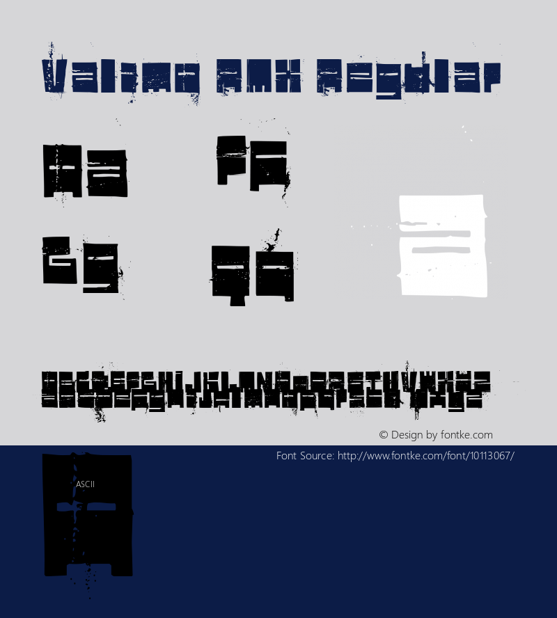 Valimo RMX Regular 001.000 Font Sample