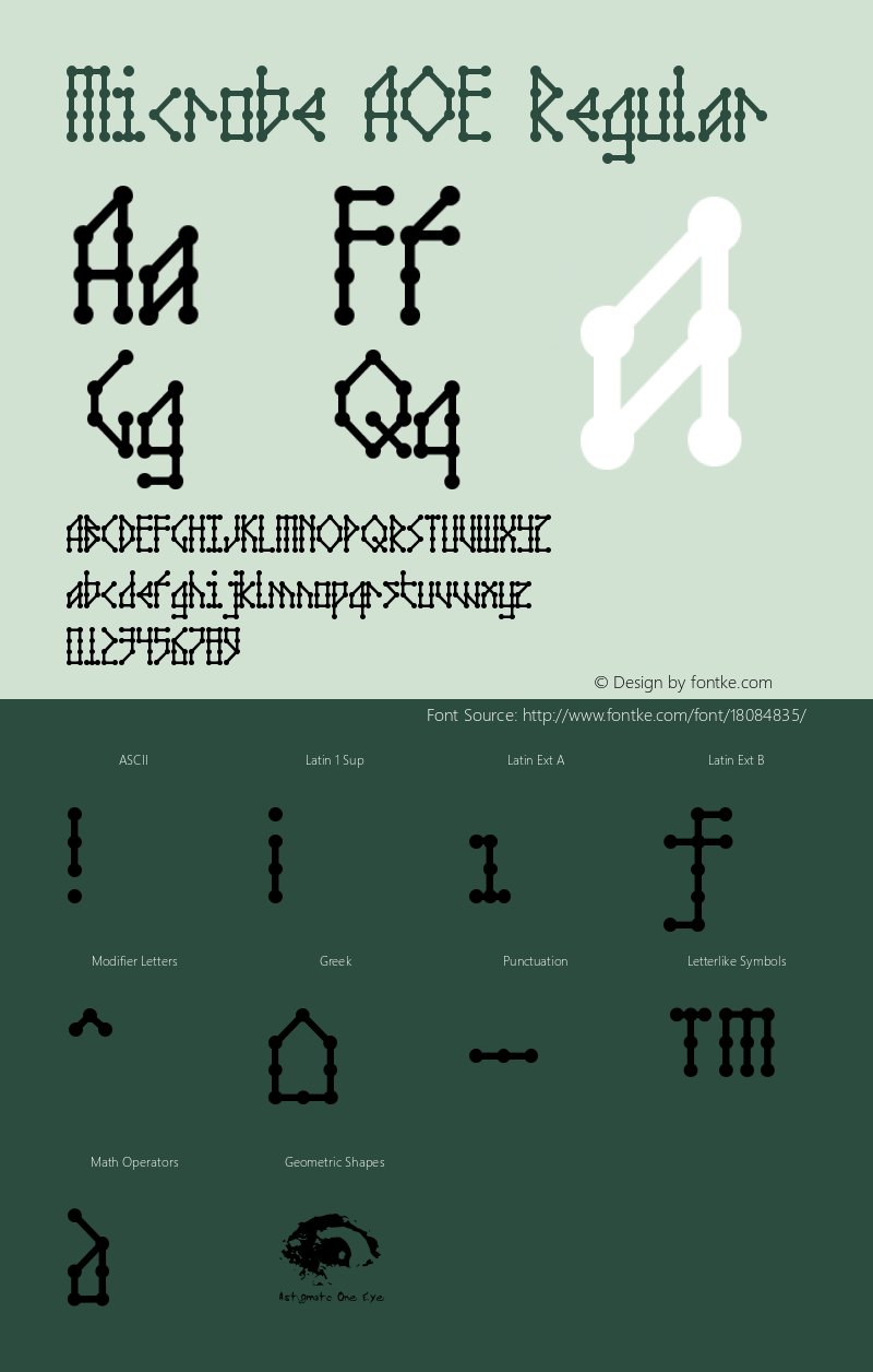 Microbe AOE Regular Macromedia Fontographer 4.1.2 6/17/01 Font Sample