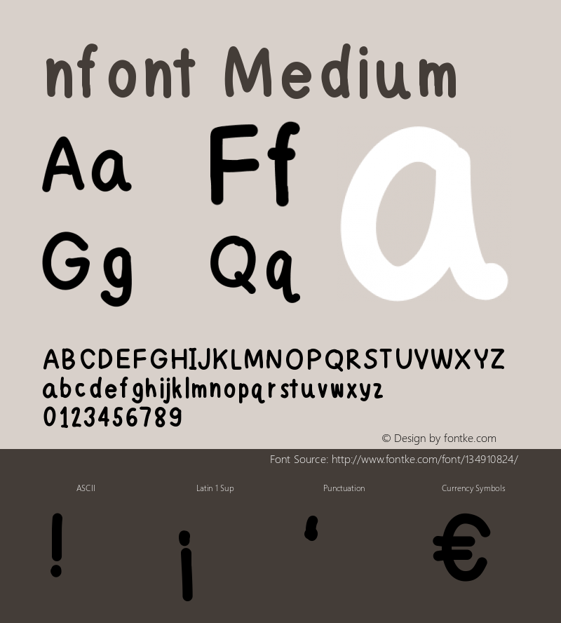 nfont Version 001.000 Font Sample