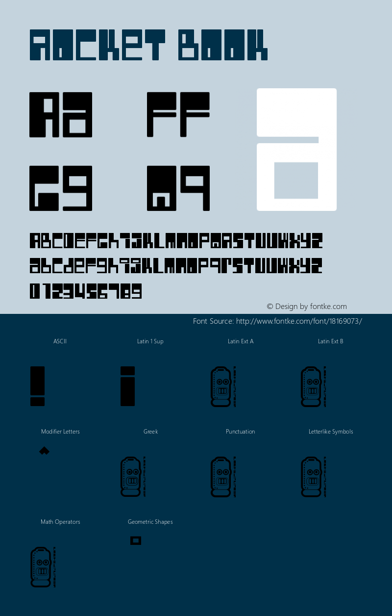 Rocket Book Version Macromedia Fontograp Font Sample