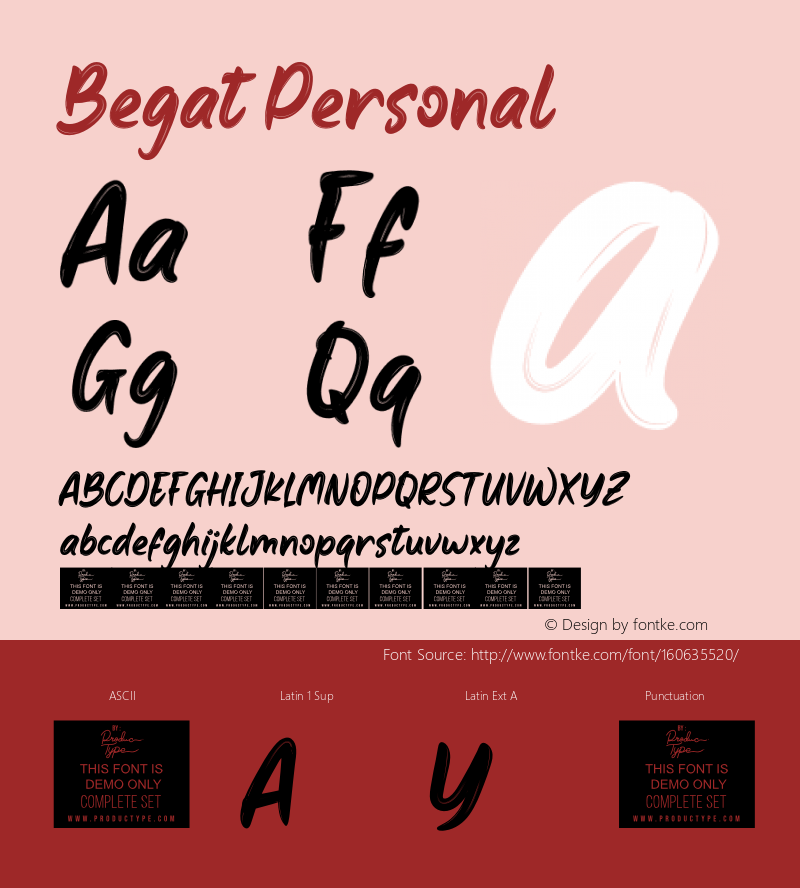Begat Personal Version 1.001;Fontself Maker 3.5.4 Font Sample