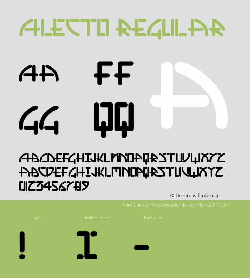 Alecto Macromedia Fontographer 4.1.4 3/20/03 Font Sample