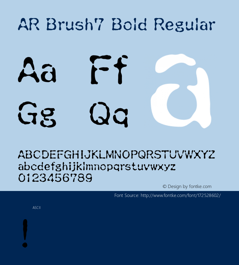AR Brush7 Bold Version 2.10图片样张