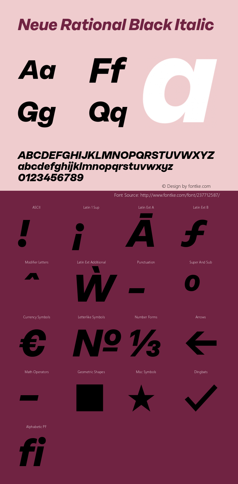 NeueRational-BlackItalic Version 1.000图片样张