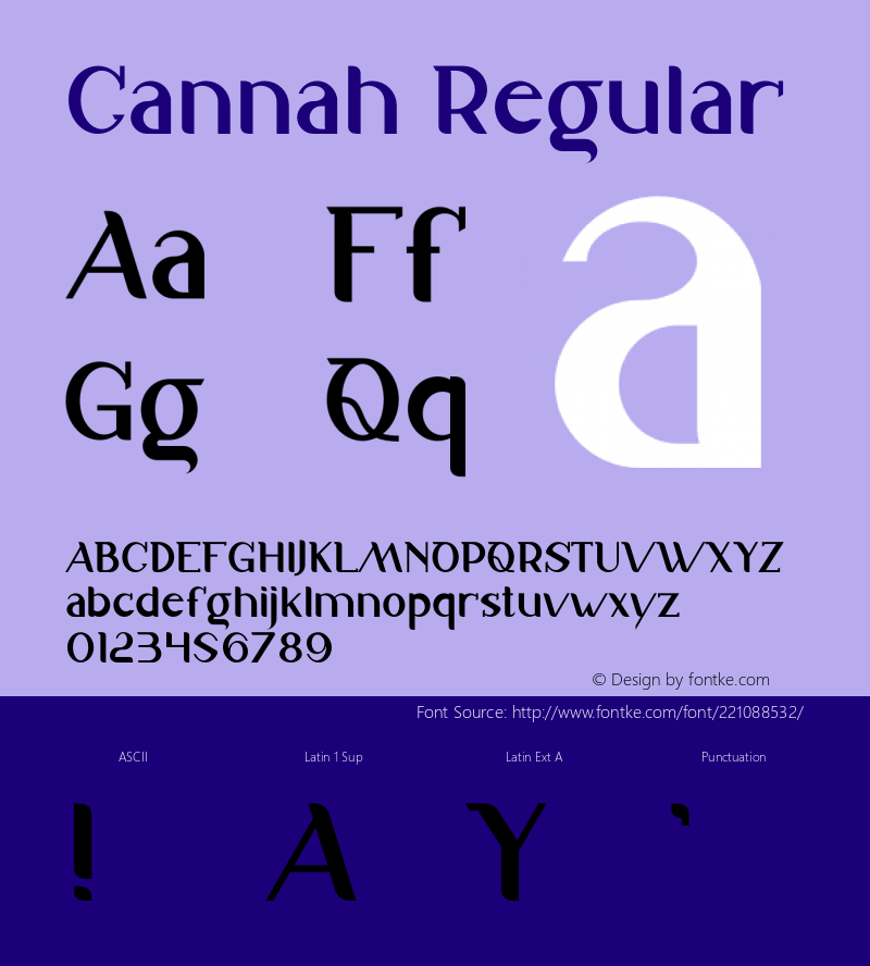 Cannah Version 1.003;Fontself Maker 3.5.7图片样张