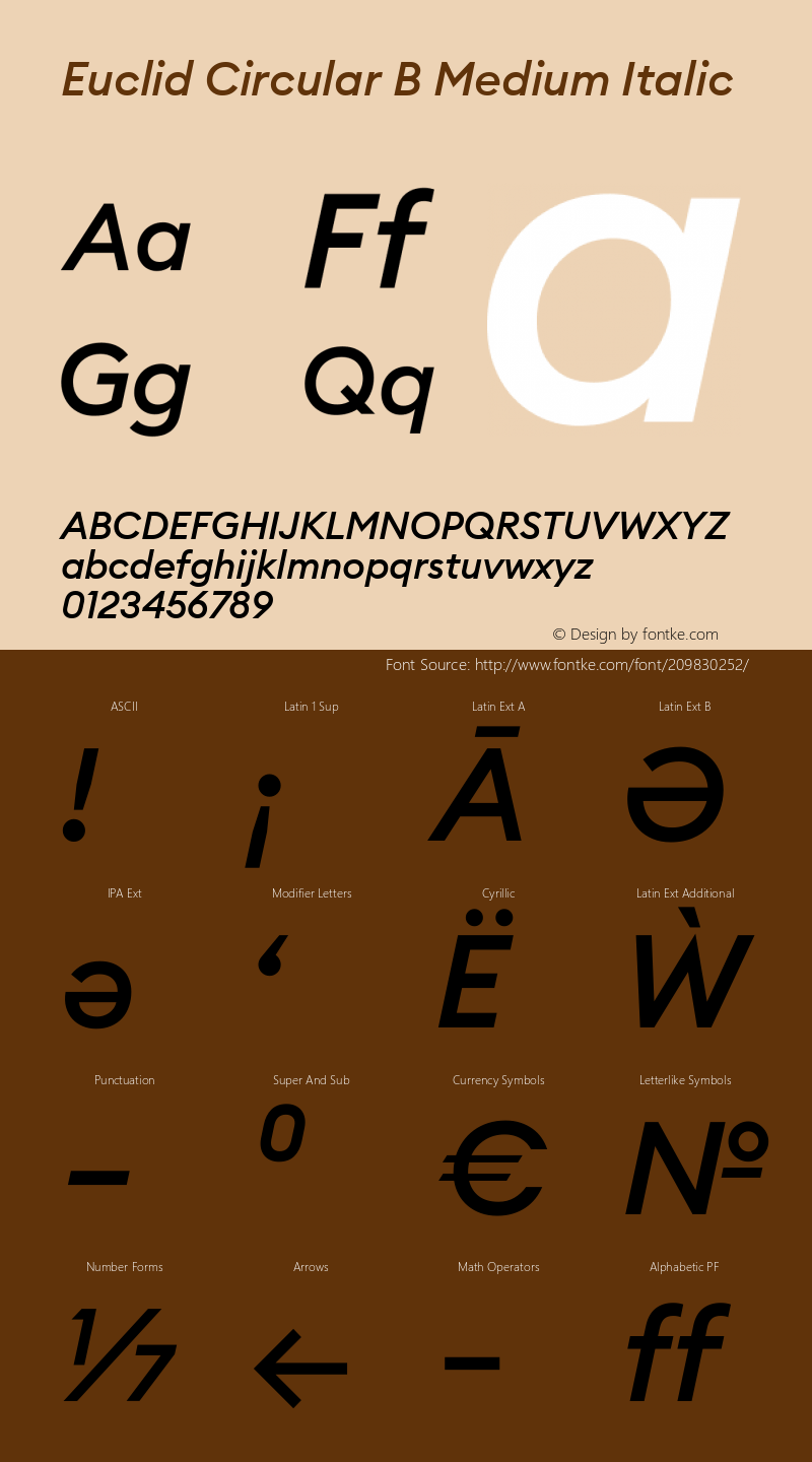 Euclid Circular B Medium Italic Version 3.001图片样张